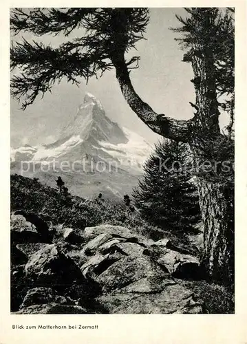 AK / Ansichtskarte Zermatt_VS Matterhorn Zermatt_VS
