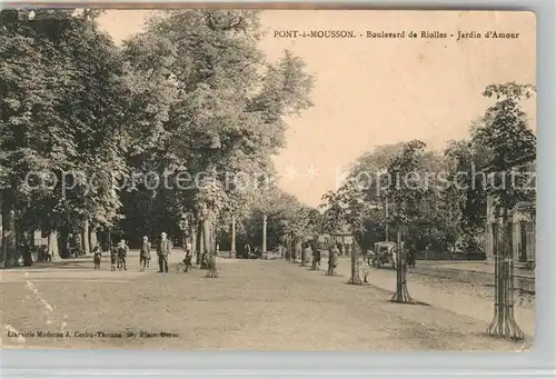 AK / Ansichtskarte Pont a Mousson Jardin d Amour Boulevard de Riolles Pont a Mousson
