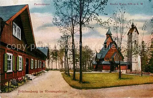 AK / Ansichtskarte Brueckenberg Pastorhaeuser Kirche Wang Brueckenberg