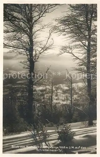 AK / Ansichtskarte Schreiberhau_Riesengebirge Blick vom Hochstein zum Schreiberhauertal Schreiberhau