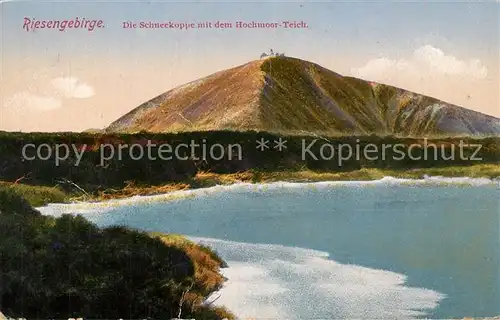 AK / Ansichtskarte Schneekoppe_Snezka Hochmoor Teich Schneekoppe Snezka