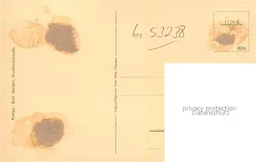 AK / Ansichtskarte Hochstein Weissbachtal Hochstein