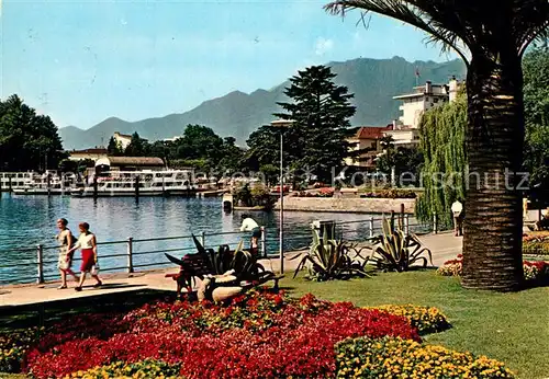 AK / Ansichtskarte Locarno_Lago_Maggiore Lungolago Uferpromenade am See Locarno_Lago_Maggiore