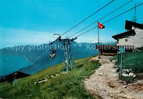 AK / Ansichtskarte Cardada Vista sul Lago Maggiore e le Alpi Alpenpanorama Sessellift Cardada