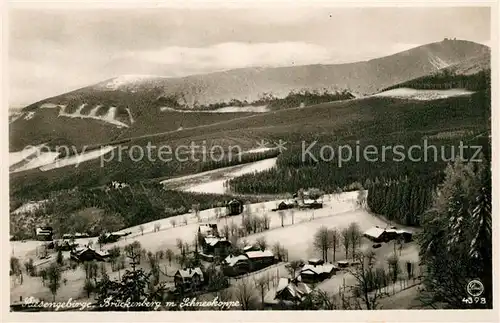 AK / Ansichtskarte Schneekoppe_Snezka Riesengebirge Brueckenberg Schneekoppe Snezka