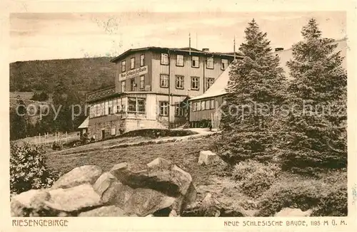 AK / Ansichtskarte Schlesischebaude Gasthaus Riesengebirge Schlesischebaude