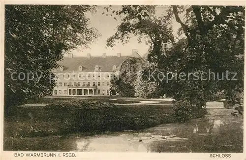 AK / Ansichtskarte Warmbrunn_Bad Schloss Warmbrunn_Bad