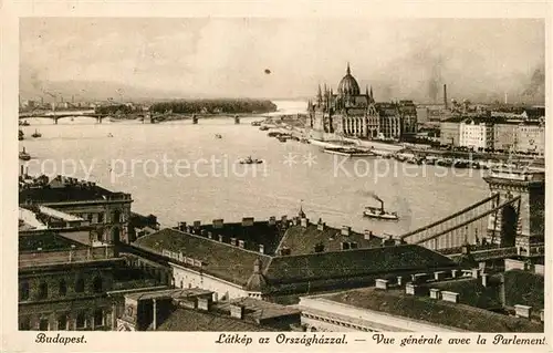 AK / Ansichtskarte Budapest Parlament Kettenbruecke Budapest