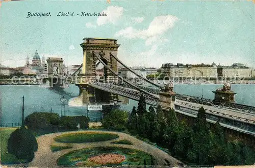 AK / Ansichtskarte Budapest Kettenbruecke Budapest