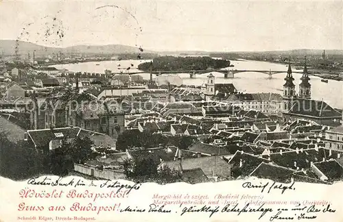 AK / Ansichtskarte Budapest Margarethenbruecke Insel Budapest