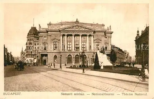 AK / Ansichtskarte Budapest Nationaltheater Budapest