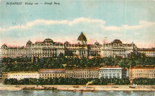 AK / Ansichtskarte Budapest Koenigliche Burg Budapest