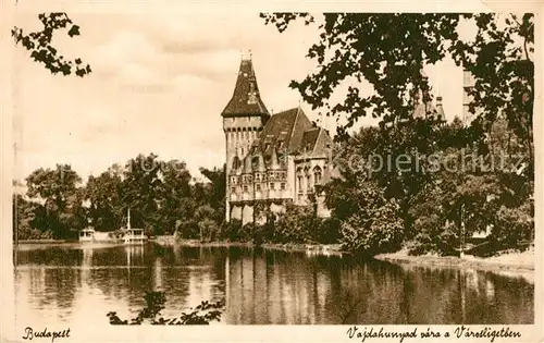 AK / Ansichtskarte Budapest Schloss Vajdahunyad Stadtwald Budapest