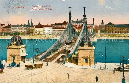 AK / Ansichtskarte Budapest Franz Josefs Bruecke Budapest