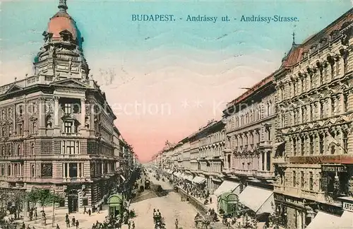 AK / Ansichtskarte Budapest Andrassy Strasse Budapest