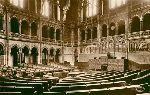 AK / Ansichtskarte Budapest Parlament Sitzungssaal Budapest