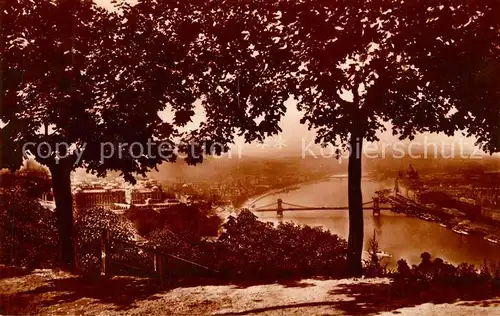 AK / Ansichtskarte Budapest Aussicht vom Gehertberge Budapest