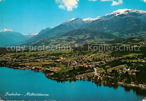 AK / Ansichtskarte Seeboden_Millstaettersee Alpenpanorama Fliegeraufnahme Seeboden_Millstaettersee