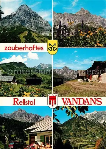 AK / Ansichtskarte Vandans_Vorarlberg Gebirgspanorama Alpenpark Montafon Rellstal Vandans Vorarlberg