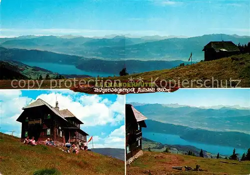AK / Ansichtskarte Millstatt_Millstaettersee Alexanderhuette Berghaus Fernsicht Alpenpanorama Millstaettersee Millstatt_Millstaettersee