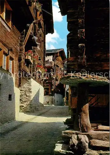 AK / Ansichtskarte Grimentz Rue du village Grimentz