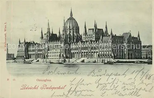 AK / Ansichtskarte Budapest Parlament Budapest