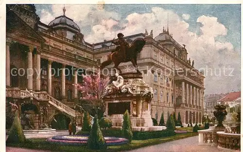 AK / Ansichtskarte Budapest Koenigliche Burg Prinz Eugen Monument Budapest