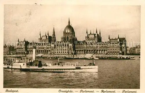 AK / Ansichtskarte Budapest Parlament Budapest