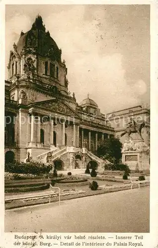 AK / Ansichtskarte Budapest Koenigliche Burg Innenhof Budapest