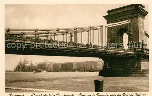 AK / Ansichtskarte Budapest Kettenbruecke Budapest