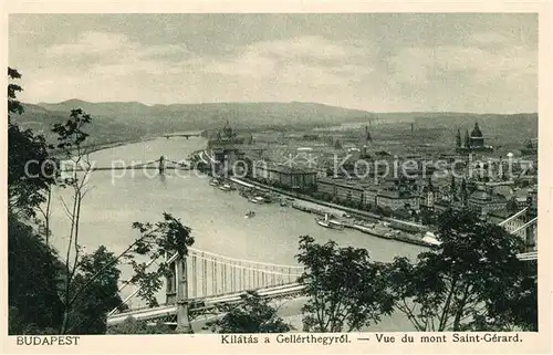 AK / Ansichtskarte Budapest Panorama Gellert  Budapest