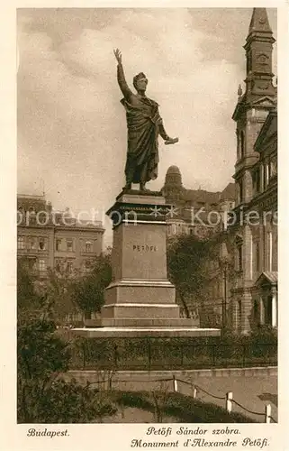 AK / Ansichtskarte Budapest Monument Sandor Petoefi Budapest