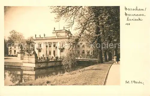 AK / Ansichtskarte Warszawa Lazienki Warszawa
