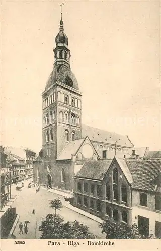 AK / Ansichtskarte Riga_Lettland Domkirche Riga_Lettland