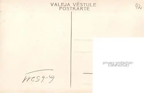 AK / Ansichtskarte Riga_Lettland Sandstrasse Riga_Lettland