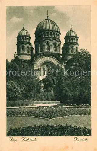 AK / Ansichtskarte Riga_Lettland Kathedrale Riga_Lettland