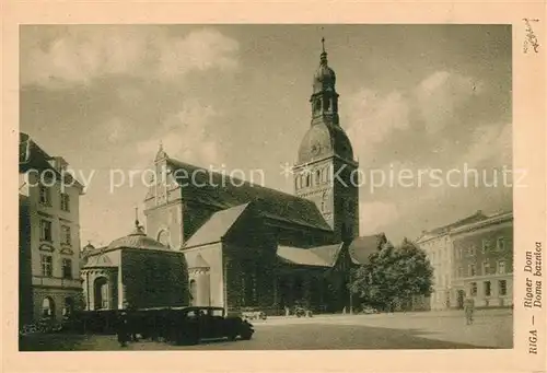 AK / Ansichtskarte Riga_Lettland Dom Riga_Lettland