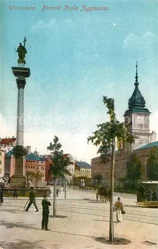 AK / Ansichtskarte Warszawa Denkmal Krola Zygmunta Warszawa