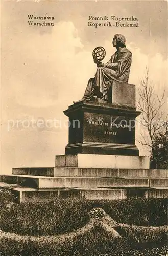 AK / Ansichtskarte Warszawa Denkmal Kopernik Warszawa