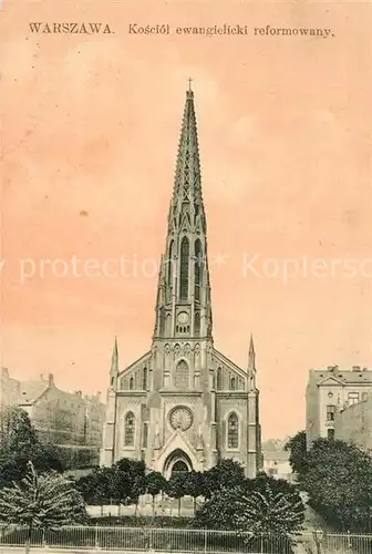 AK / Ansichtskarte Warszawa Evangelische Reformierte Kirche Warszawa