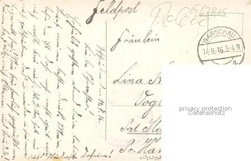 AK / Ansichtskarte Warszawa Strassenbahn Theater Warszawa