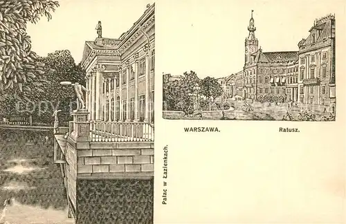 AK / Ansichtskarte Warszawa Rathaus Warszawa