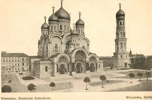 AK / Ansichtskarte Warszawa Russische Kirche Warszawa