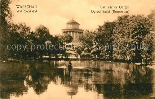 AK / Ansichtskarte Warszawa Saechsischer Garten Warszawa