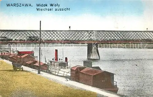 AK / Ansichtskarte Warszawa Weichsel Bruecke  Warszawa