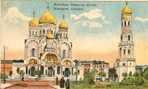 AK / Ansichtskarte Warszawa Russische Kirche Warszawa