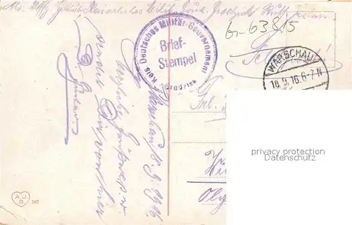 AK / Ansichtskarte Warszawa Denkmal Mickiewicza Warszawa