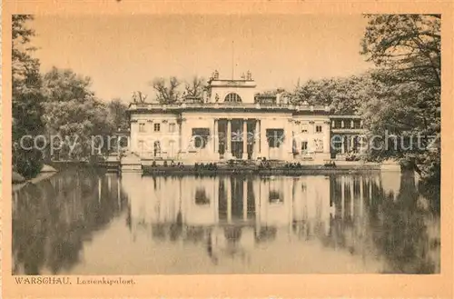 AK / Ansichtskarte Warszawa Lazienkipalast Warszawa
