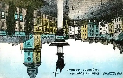 AK / Ansichtskarte Warszawa Siegmunds Andenken Warszawa