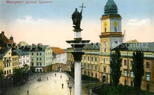AK / Ansichtskarte Warszawa Kolumna Zygmunta Denkmal Warszawa
